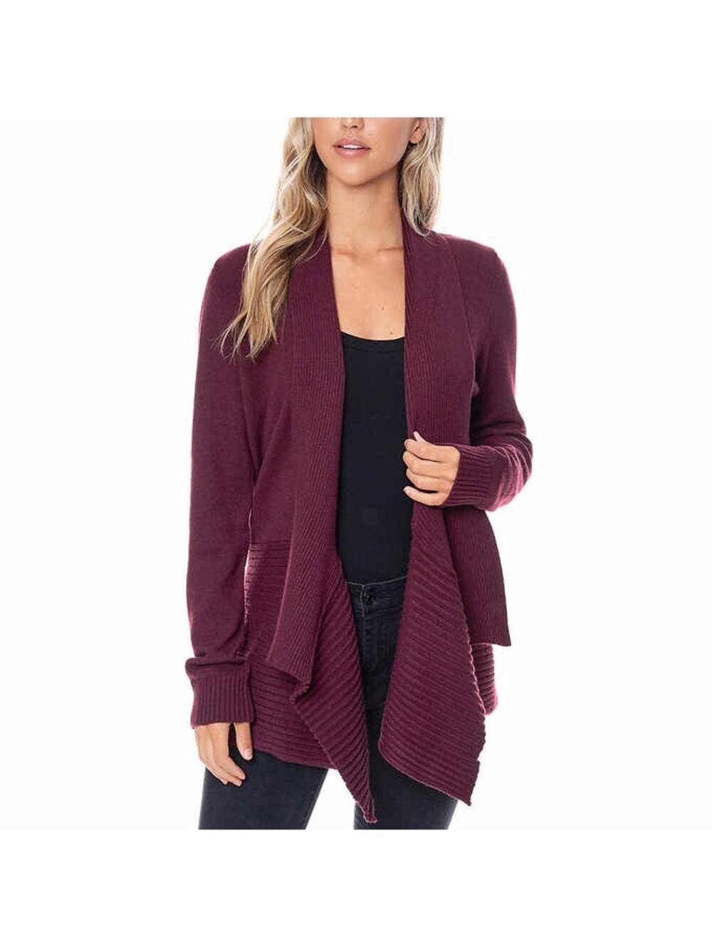 Fever Womens Waterfall Cardigan Size S